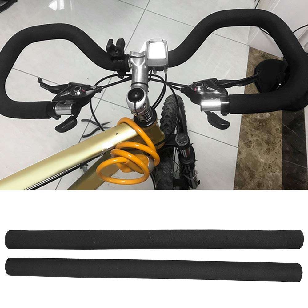 Bicycle Handlebar Grip Cover, Racing Bike Sponge Foam Rubber Tube, Bike Handle Grips Foam, Flexible Cuttable Handlebar Cover Foam Grips for Racing Bike, Inner Diameter 0.9inch, Outer Diameter 1.2inch 6