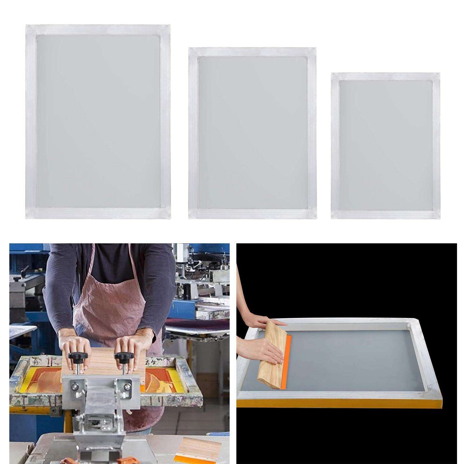 Lamba Brothers & CO Aluminum Silk Printing Frame with 110 White Mesh Screen Print Kit 20x30cm 4