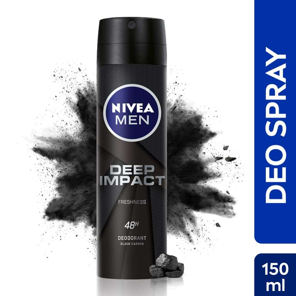 NIVEA MEN Deep Impact Freshness Deodorant Spray - For MEN, 150 ml 2