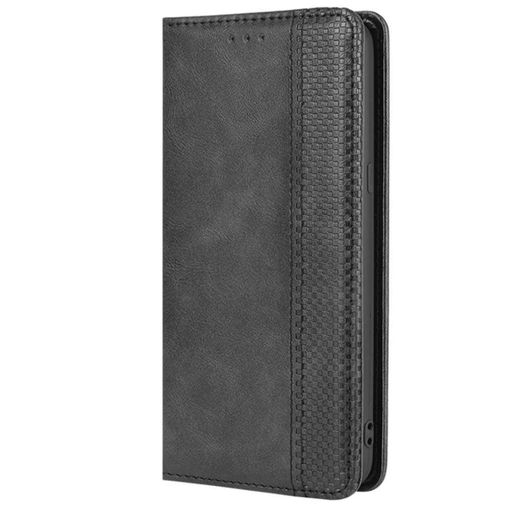 HualuBro Case for Blackview A80 / Blackview A80S, Retro PU Leather Full Body Shockproof Wallet Flip Case Cover with Card Slot Holder for Blackview A80 Phone Case (Black) 4