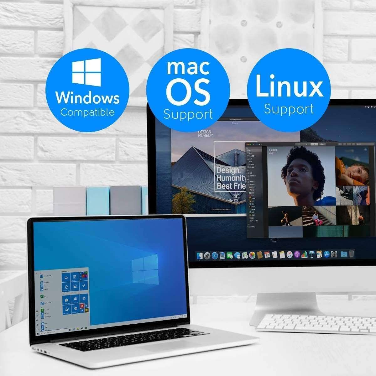 Madhabi USB WiFi Adapter with Antenna – Dual Band 1200Mbps Wireless Network Card for Desktop PC & Laptop | 2.4GHz/5GHz 802.11ac High-Speed Internet Dongle | Windows Compatible – Black 4