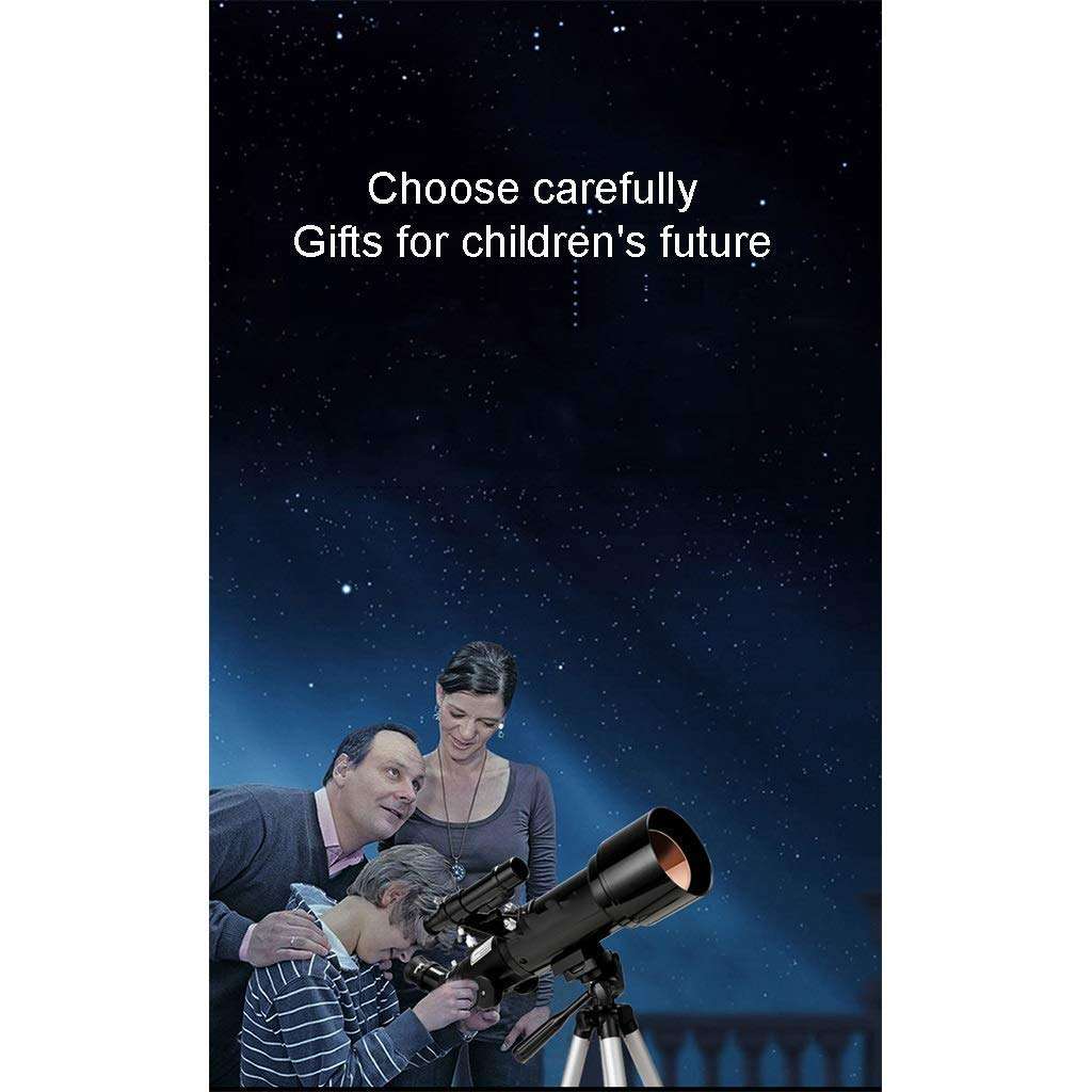 CUTPOIY Children's Astronomical Telescope, Entry-Level Telescope,70mm Aperture 400mm Mount Astronomical Refractor Telescope,The (Color : Package 1) (Package 1) 6