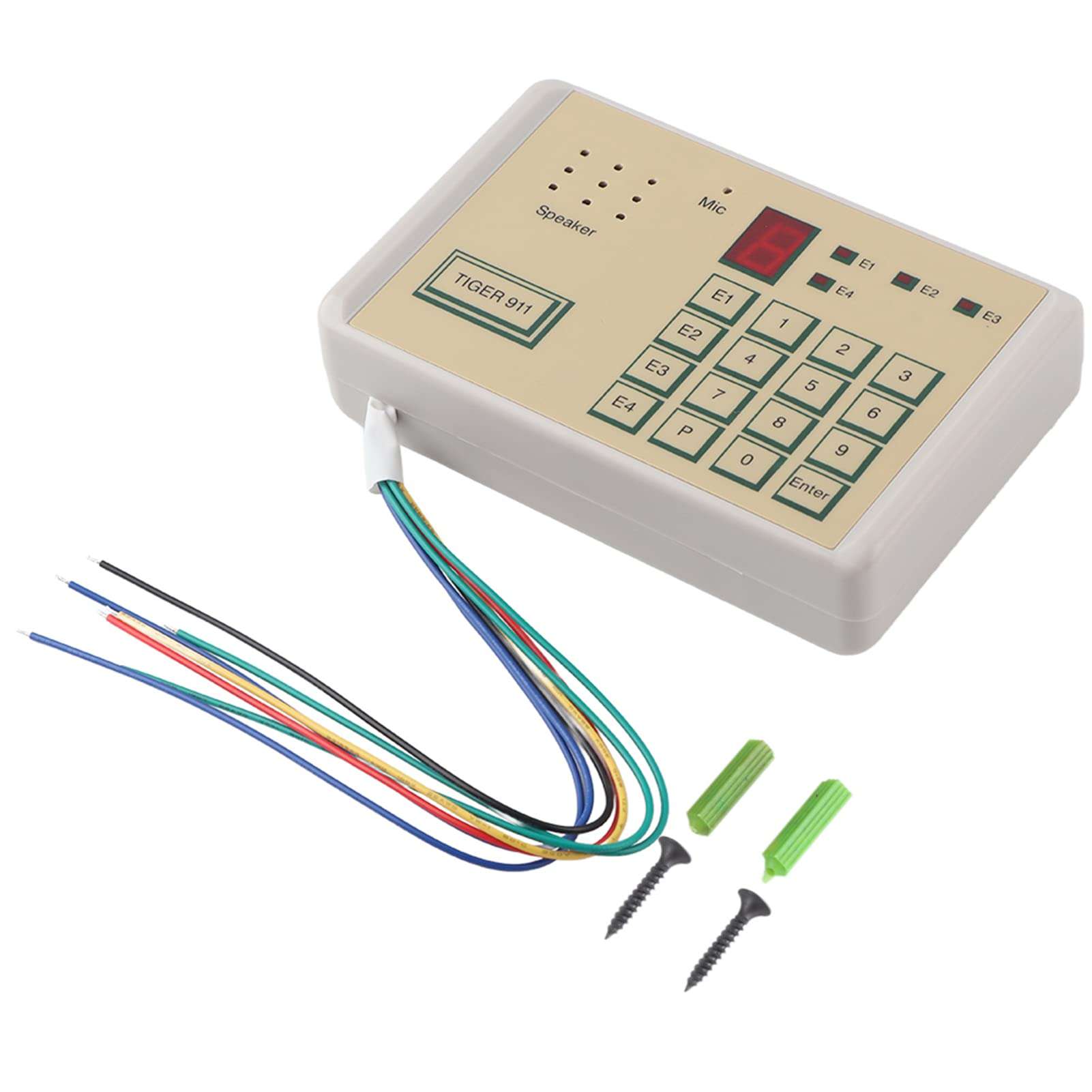 Telephone Voice Dialer, 12V Wired Telephone Voice Auto Dialer with 20S Voice Recording Length and Phone Dialer for Home Office Security