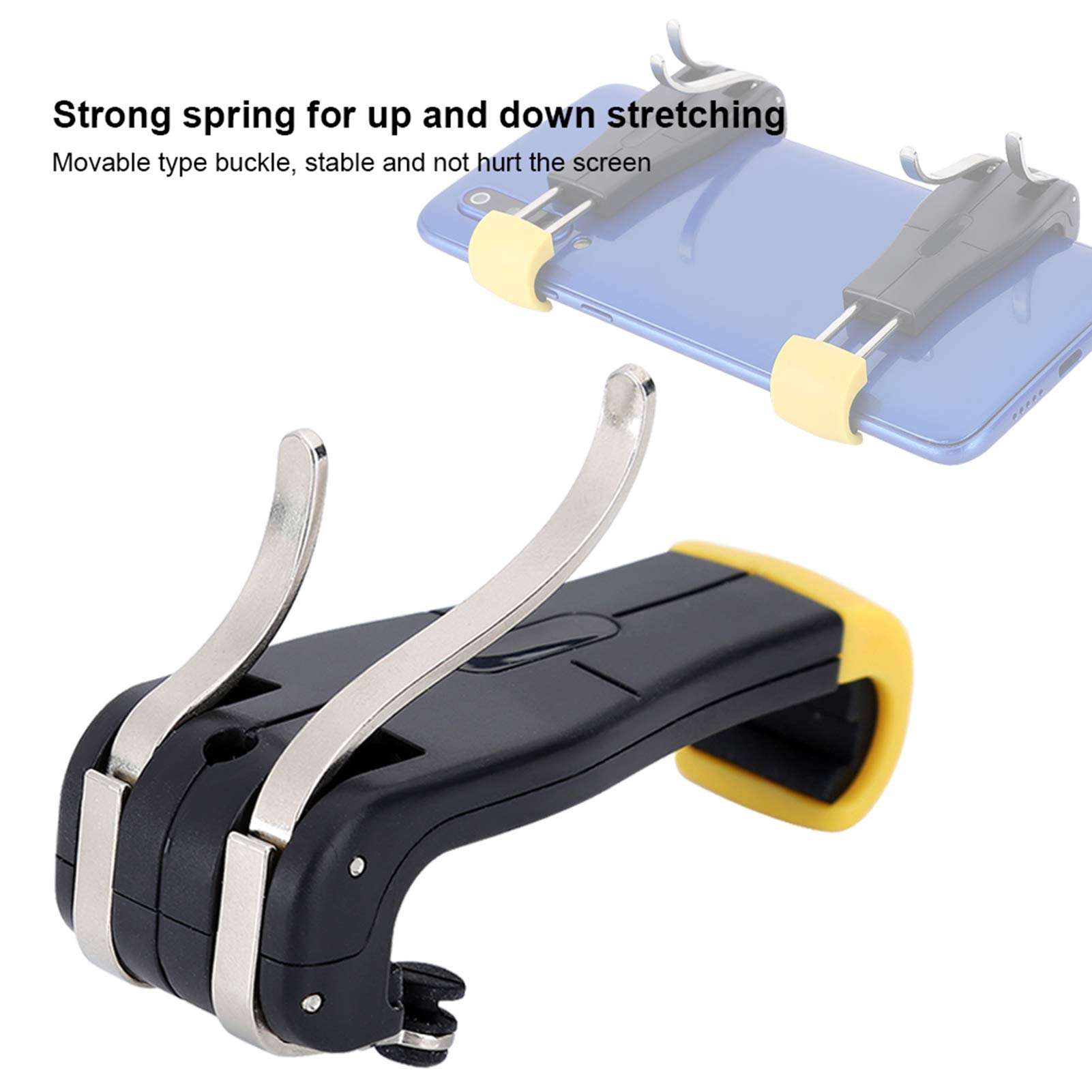 Mobile Game Controller Mobile Triggers Cellphone Game Trigger Shooter for PUBG/Fornite/Knives Out/Rules of Survival/Call of Duty Gamepad Trigger Joysticks for 4.7-6.5" iOS Android Phone 6