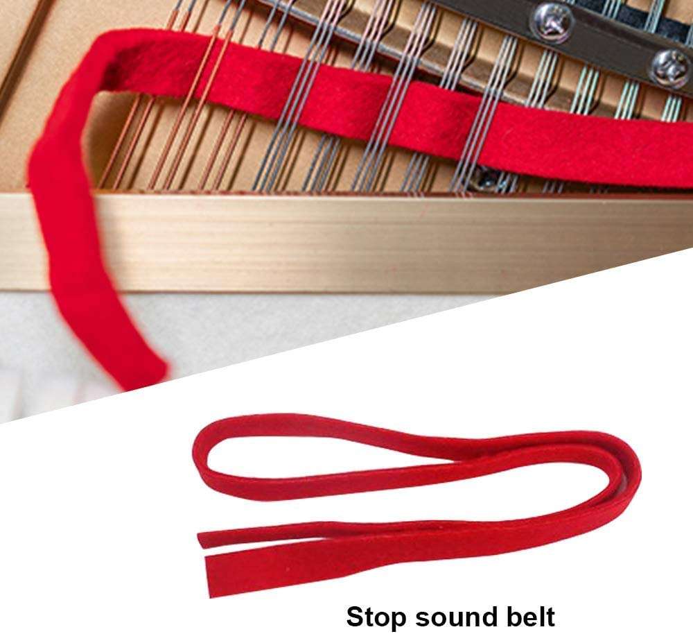 Professional Piano Tuning Kit - The Best Tuner Set 16 Pcs Including Universal Star Head Hammer, Mute tools, Felt Temperament Strip, Tuning Wrench, Tuning Fork, Piano Repairing Accessories, Case 4