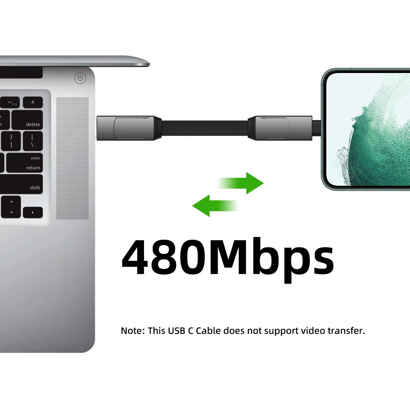 4-in-1 Multi Charging Cable, Zinc Alloy Magnetic Keychain, Fast Charger with Type C/IP Connectors for MacBook/Phones/iPad,60W PD Portable Charger for Gift 5