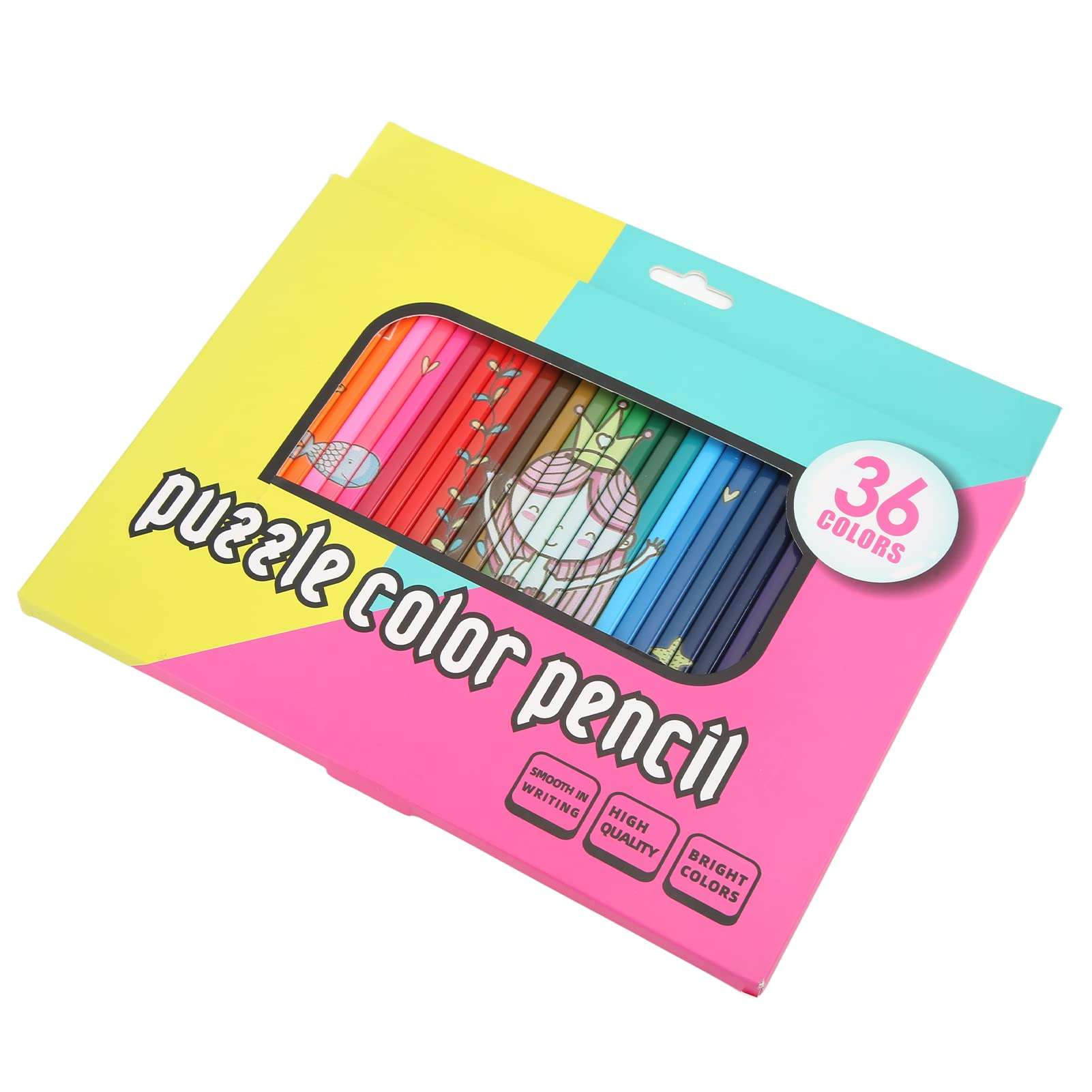 Color Pencil Set, Drawing Pencils High Transparency 36 Colors High Color Uniform Coloration for Writing for Painting 1