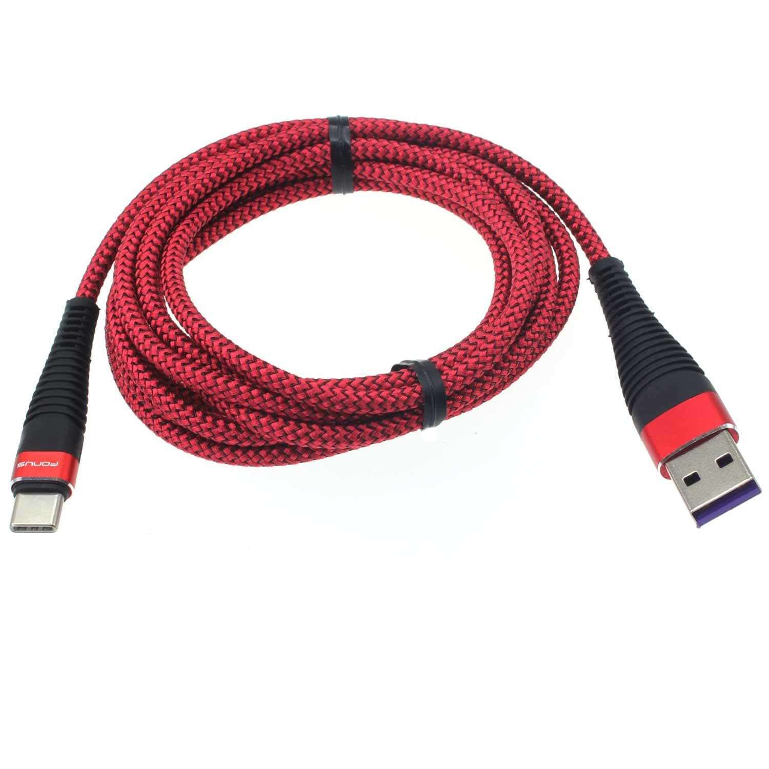 10ft USB Cable Type-C Charger Cord Compatible with Amazon Kindle Paperwhite Kids (11th,12th Gen 2021,2024), Power Wire USB-C Long Red Braided 4