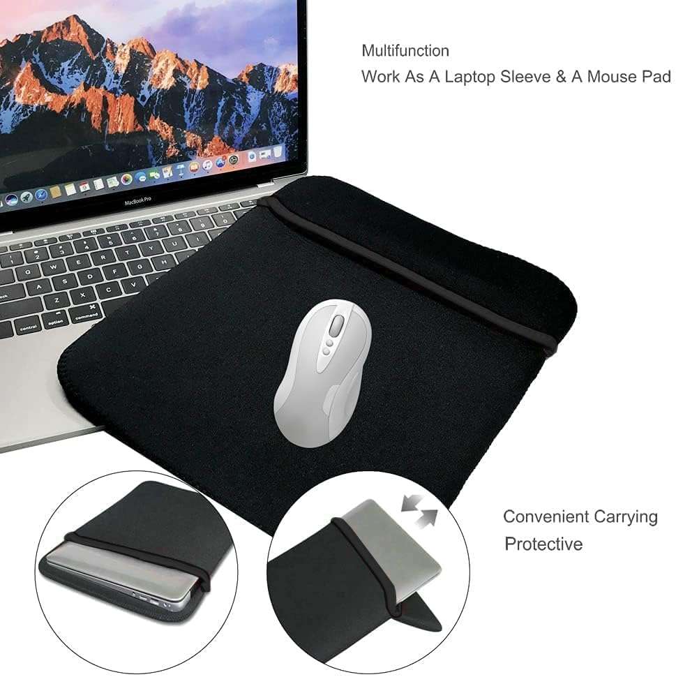 Aliens 15.6 Inch Laptop Sleeve, Slim Fit Neoprene Material Zipperless Laptop Case Cover Bag for MacBook, Asus, Acer, Lenovo, Dell, HP, Tablet, ipad Also Use as Mousepad (Black) 3