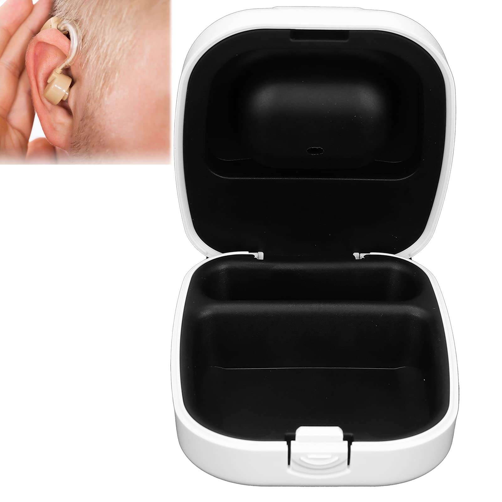 Hard Storage Box, Small ABS+Silicone White Portable Case Convenient for Protection Box for Storage 4