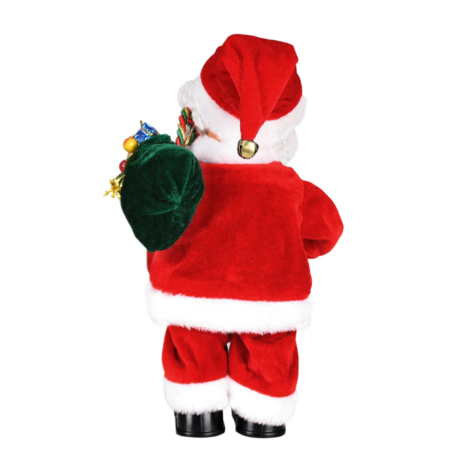 SdeNow Animated Santa Claus Shaking Belly Musical Santa Claus Singing Dancing Stuffed Christmas Santa Claus Toys Plush Electric Santa Dolls for Kids 6