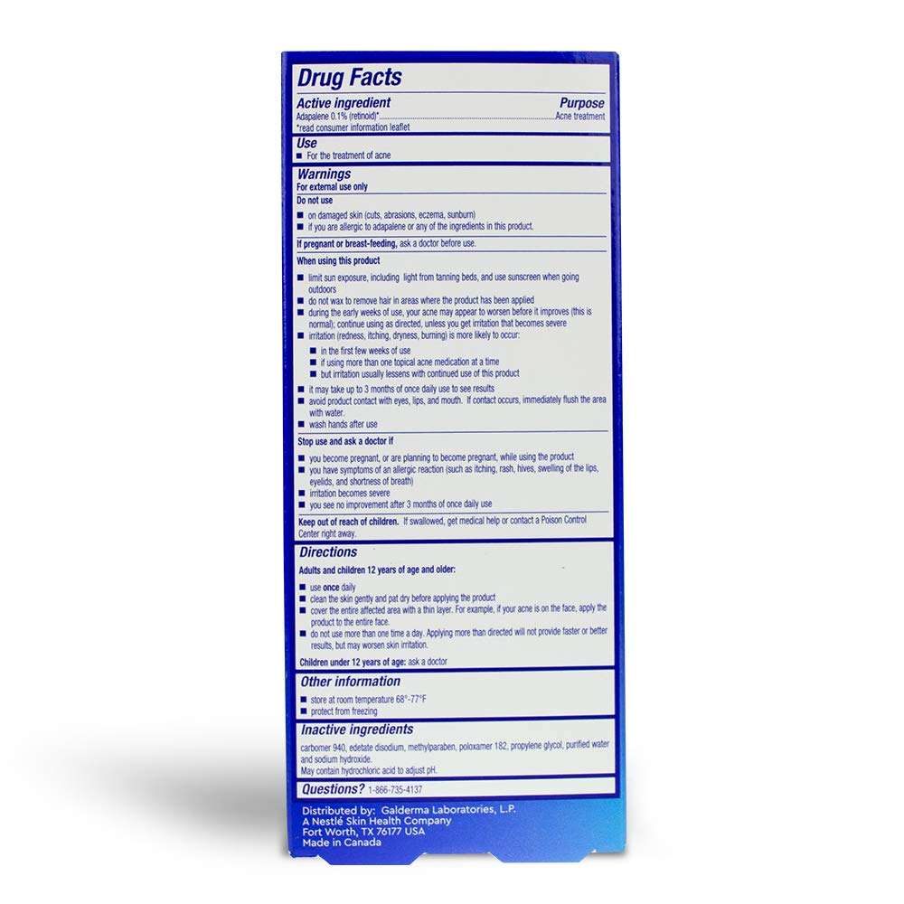 Differin Adapalene Prescription Strength Retinoid Gel 0.1% Acne Treatment (Up to 90 Day Supply), 45 Gram 4