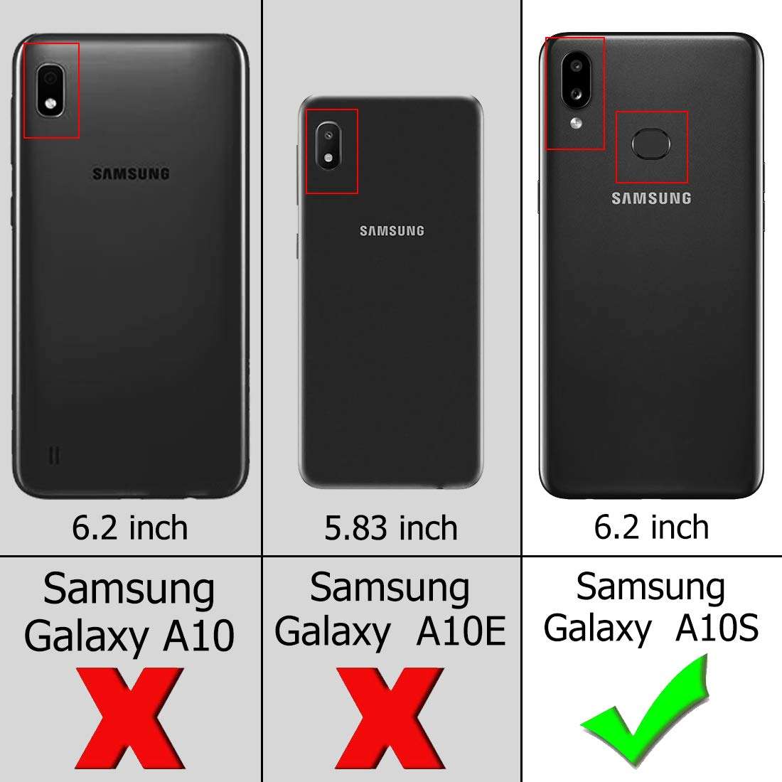 Sucnakp for Galaxy A10S Case Galaxy M01S Case Samsung M01S Case Samsung A10S Case Heavy Duty Shock Absorption Phone Cases Impact Resistant Protective Cover for Samsung Galaxy A10S Case（New Blue） 2