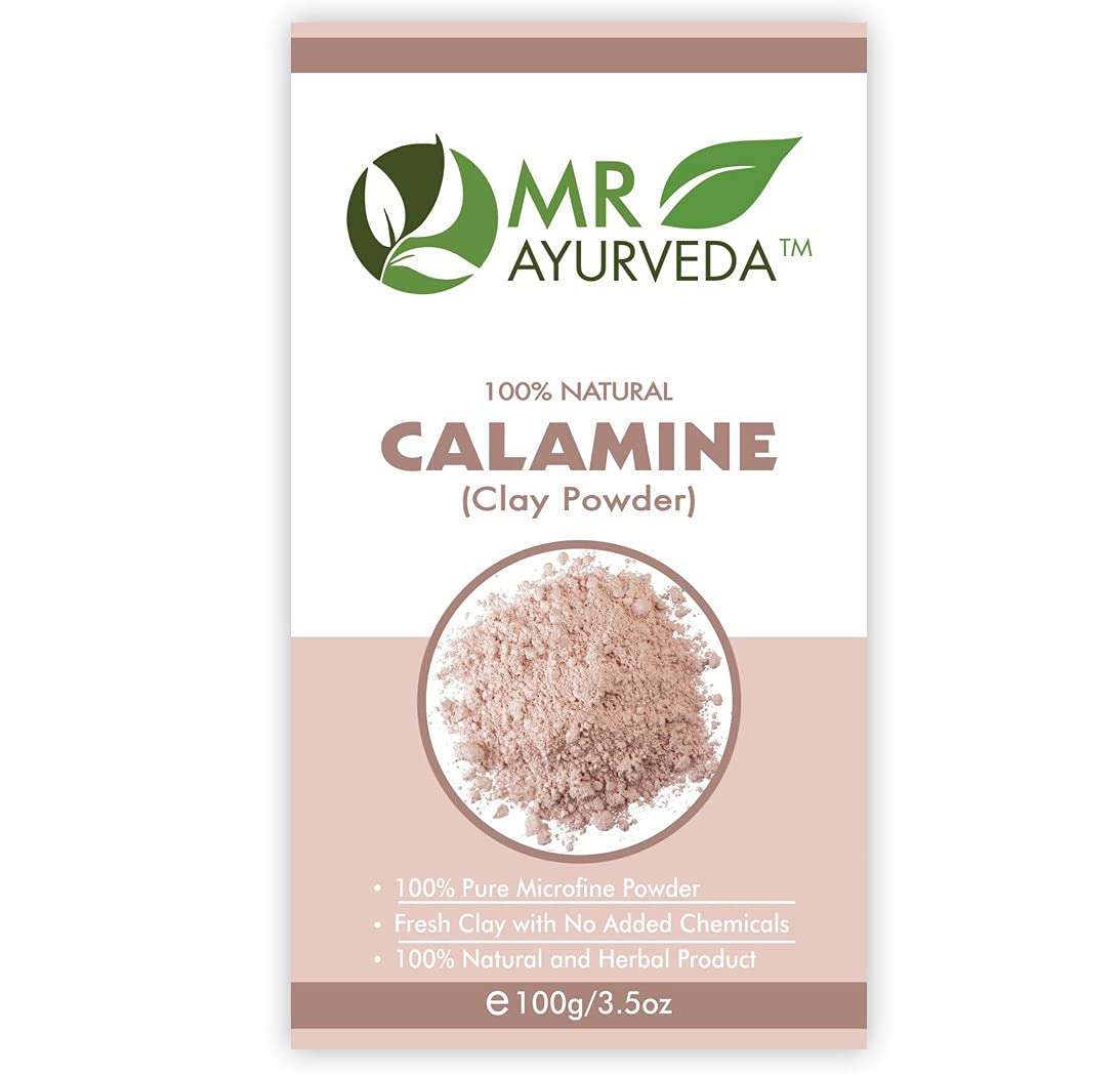 MR Ayurveda Calamine Clay Powder, Activated Charcoal Powder & Multani Mitti Powder - Set of 3 (100 Grams Each) 2