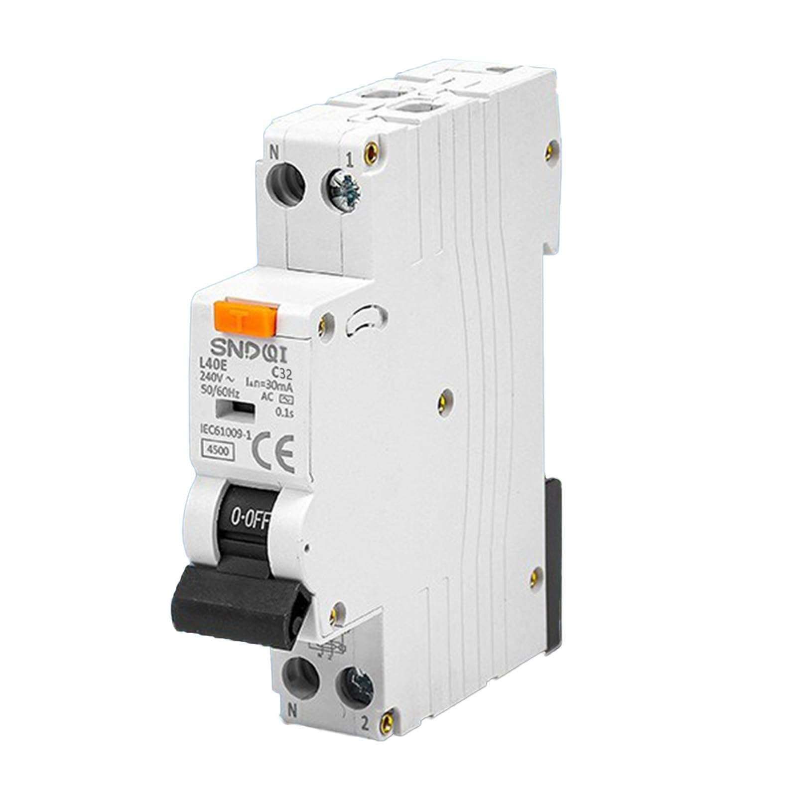 Breaker Residual Circuit Current Breaker 1P+N 6kA 230V 50/60Hz Over Current Leakage Protections 16/20/25/32A 5
