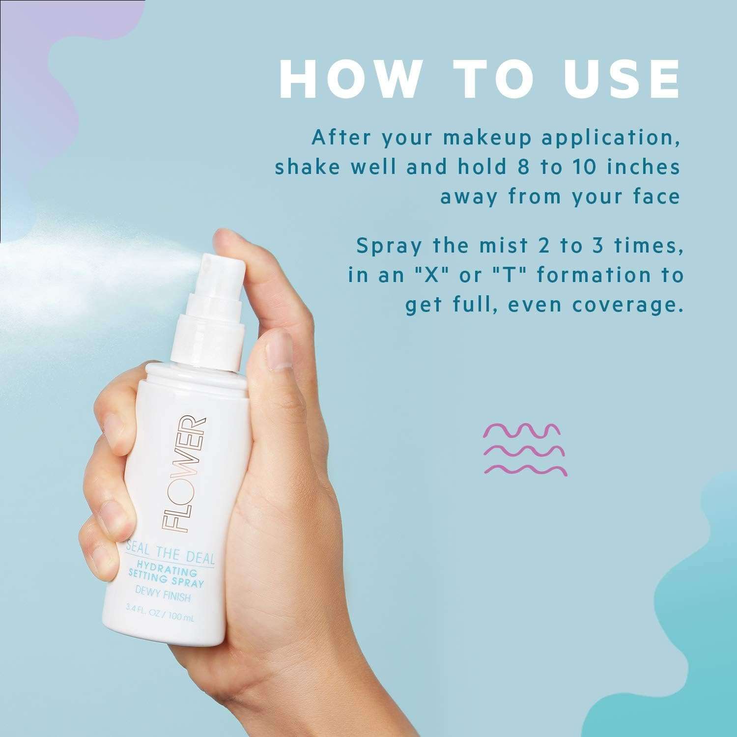FLOWER BEAUTY By Drew Barrymore Seal The Deal Setting Spray - Hydrating and Flawless Finish for All Day Face Makeup - Sweat-Proof + Rub-Resistant - Matte + All Day Face Makeup - Cruelty-Free + Vegan 4