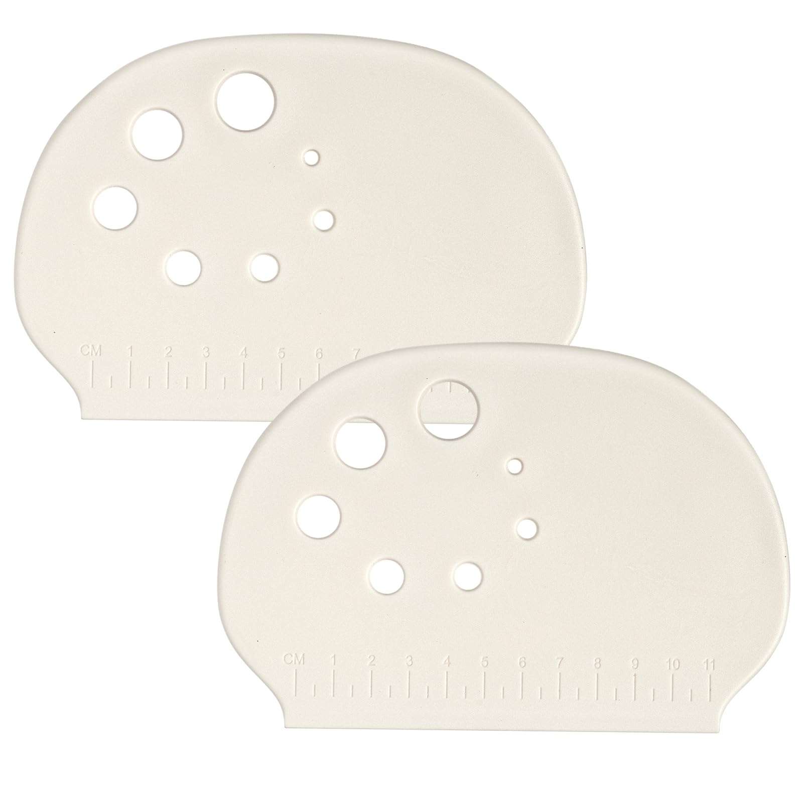 AILUROPODA 2 Pack Dough Cutter, plastic scraper with stainless steel core blade knife cake scraper plastic spatula cutting scraper Tools for Baking Bread, Cake, Pizza, Cookies, Cupcake 1