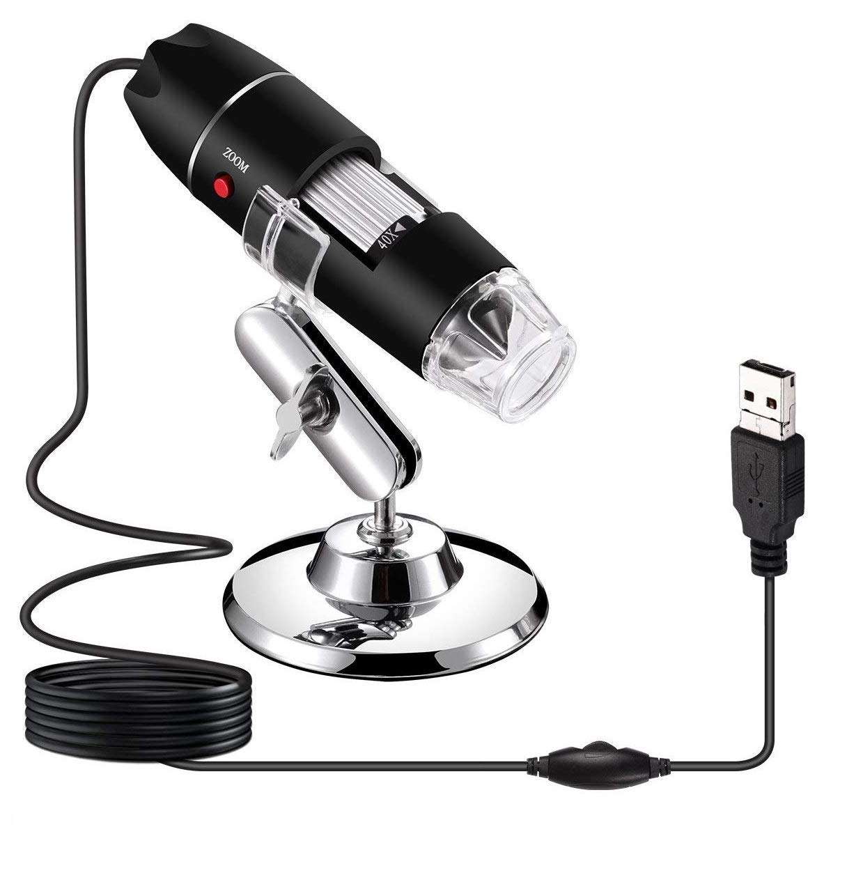 atdaraz 1600X HD Digital Microscope Magnifier Handheld USB Microscope with Metal Stand. 1