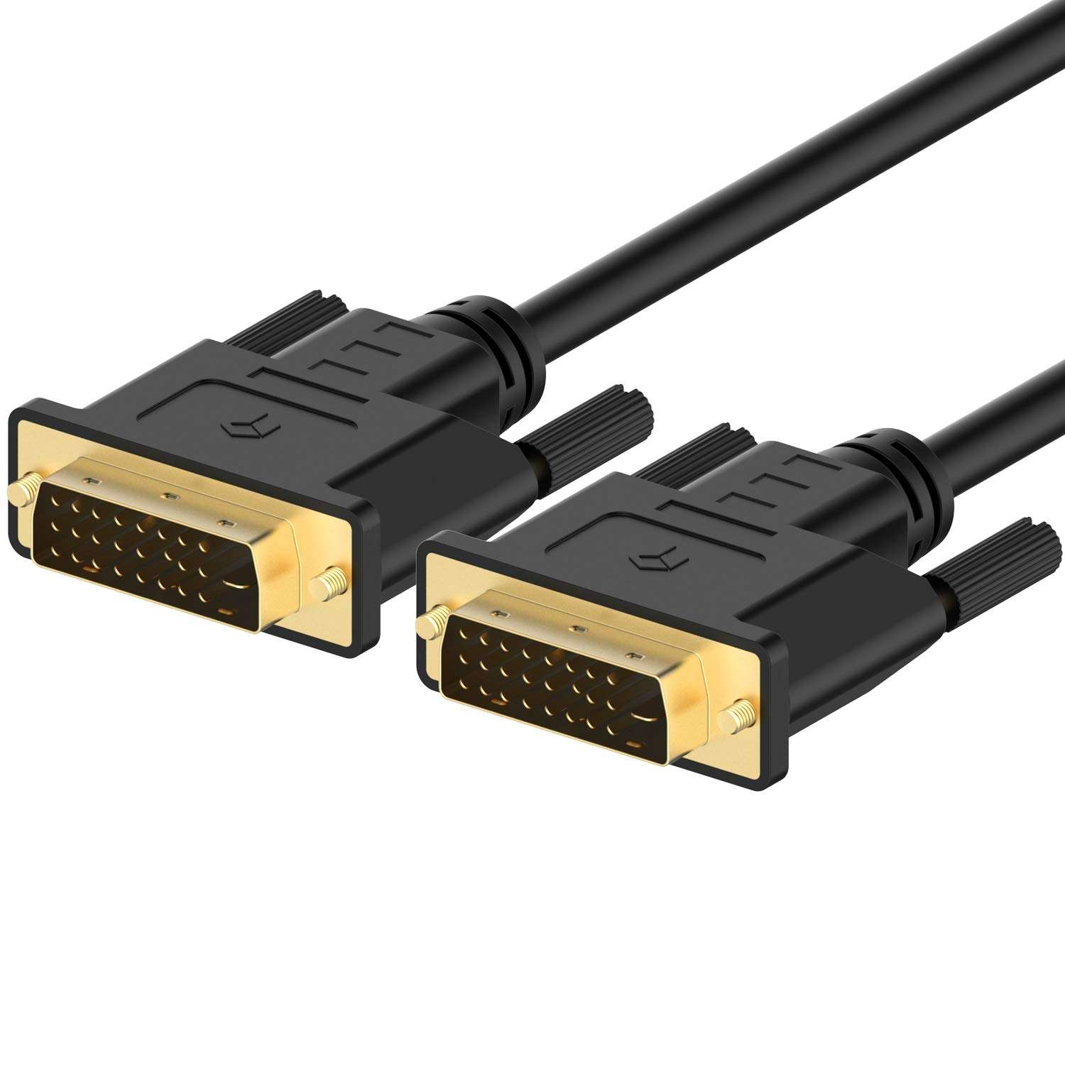 Rankie DVI to DVI Cable, Compatible with Television, 6 Feet (Black) 1