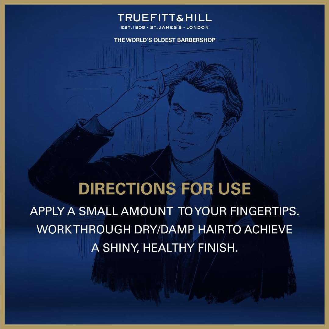 Truefitt & Hill Hair Management Brilliantine Hair Pomade Wax For Men 100GM | Medium Hold & Recommended For Small Medium Hair 6