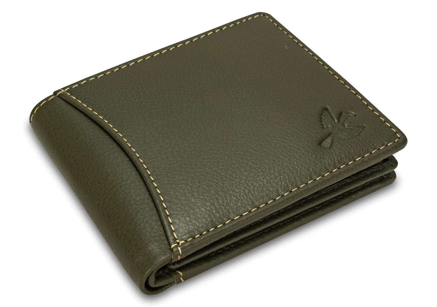 HORNBULL Themes Olive-Green Leather Wallets for Men | Bi Fold Leather Mens Wallet with RFID Blocking | Ideal Gift Wallet for Men