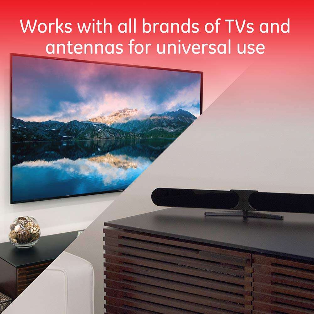 GE 2-Way Coaxial Cable Splitter, 5-900 Mhz Range, RG59 RG6 Coax Compatible, Audio, Video, Works with HD TV, Cable, Amplifiers, Amplified Antennas, Nickel, Corrosion Resistant, 35046 3