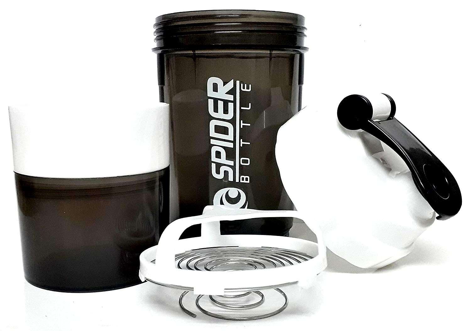 DOVEAZ Spider Shaker | Spider Protein Shaker | Spider Shaker Bottle | Gym Shaker | Cyclone Shaker | Protein Shaker | Gym Protein Shaker | Gym Bottle | Bpa Free Shaker | Shaker 500ml (White)