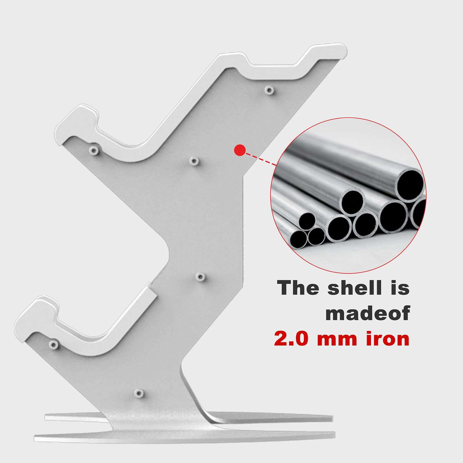 Controller Holder, Game Controller Headset Stand for Xbox Series X S/Xbox one / PS5 / PS4 / NS/PC/Headset, Aluminum Metal Headset Mount Universal Organizer for Video Game Accessories (White) 4