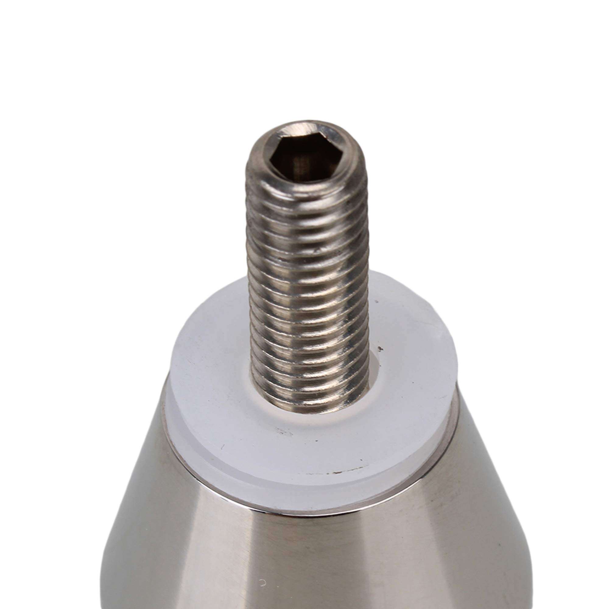 Stainless Steel Solid Taper Head Shower Room Glass Door Pull Knob Handle 5