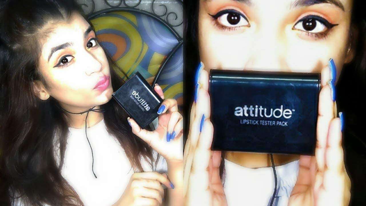 Amway Attitude Lipstick Different 3 Matte and 3 Creme Shades, Matte Finish, Pack of 6 - Multicolor 5