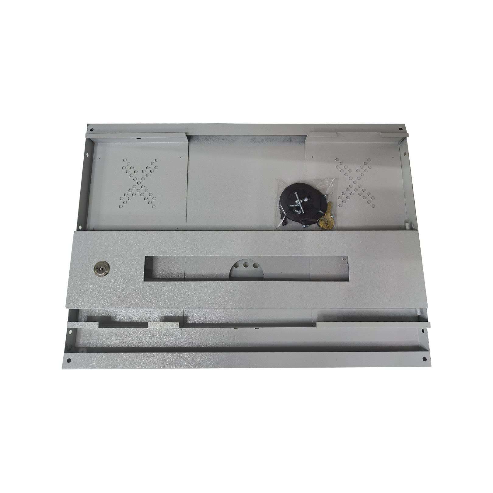 Zuumstar CCTV/DVR Cabinet Box/Network Folding Rack/NVR - Server Folding Rack/CCTV Camera Box with Lock/dvr Box for CCTV - (30D x 50W x 15H) - 2U - Transparent Glass Door Cabinet - (Metal) 5