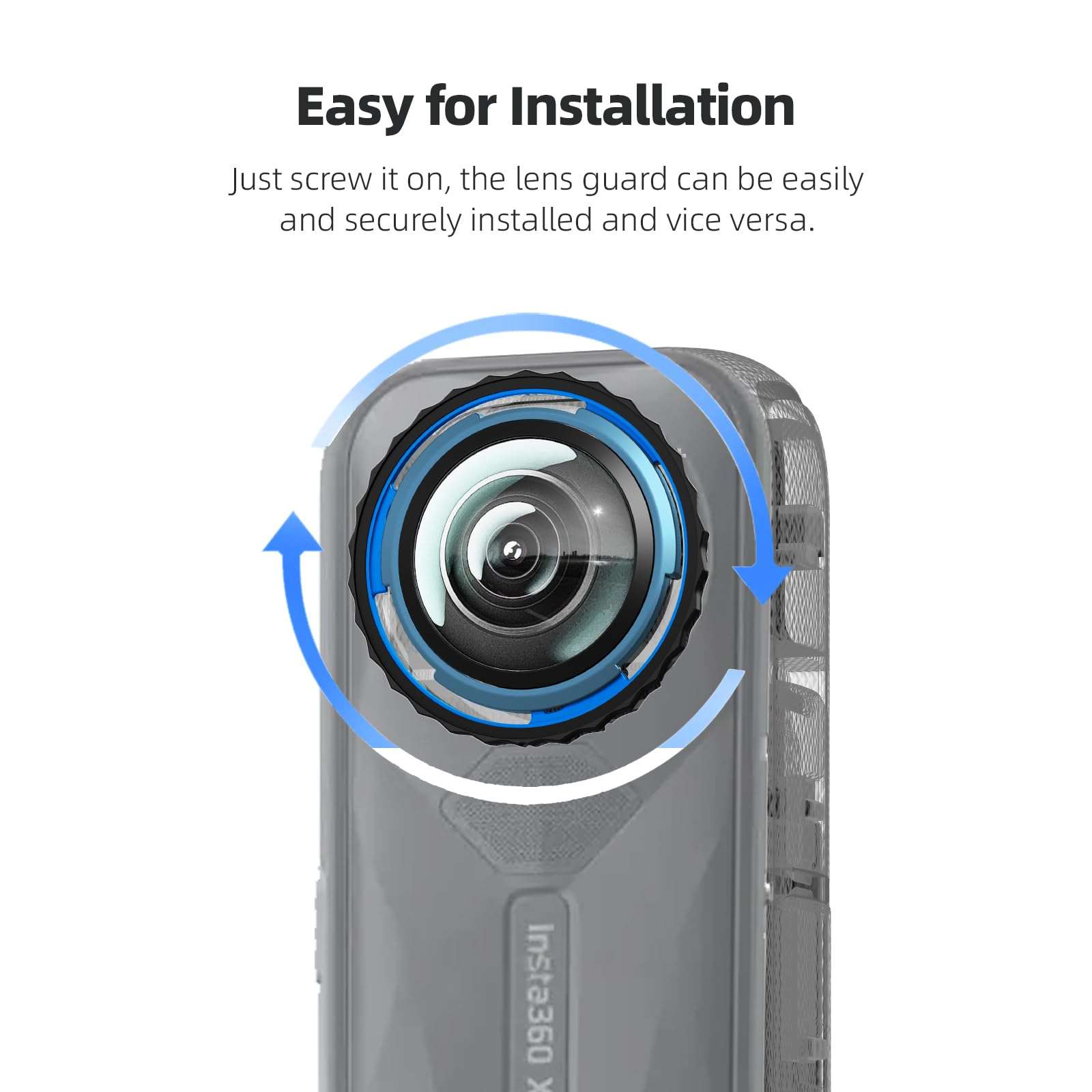 debous Insta 360 X5 Premium Glass Lens Guard Set Screen Protector for Insta360 X5 X 5 9H Hard Tempered Glass Film Anti-Scratch [Bubble Free] 6