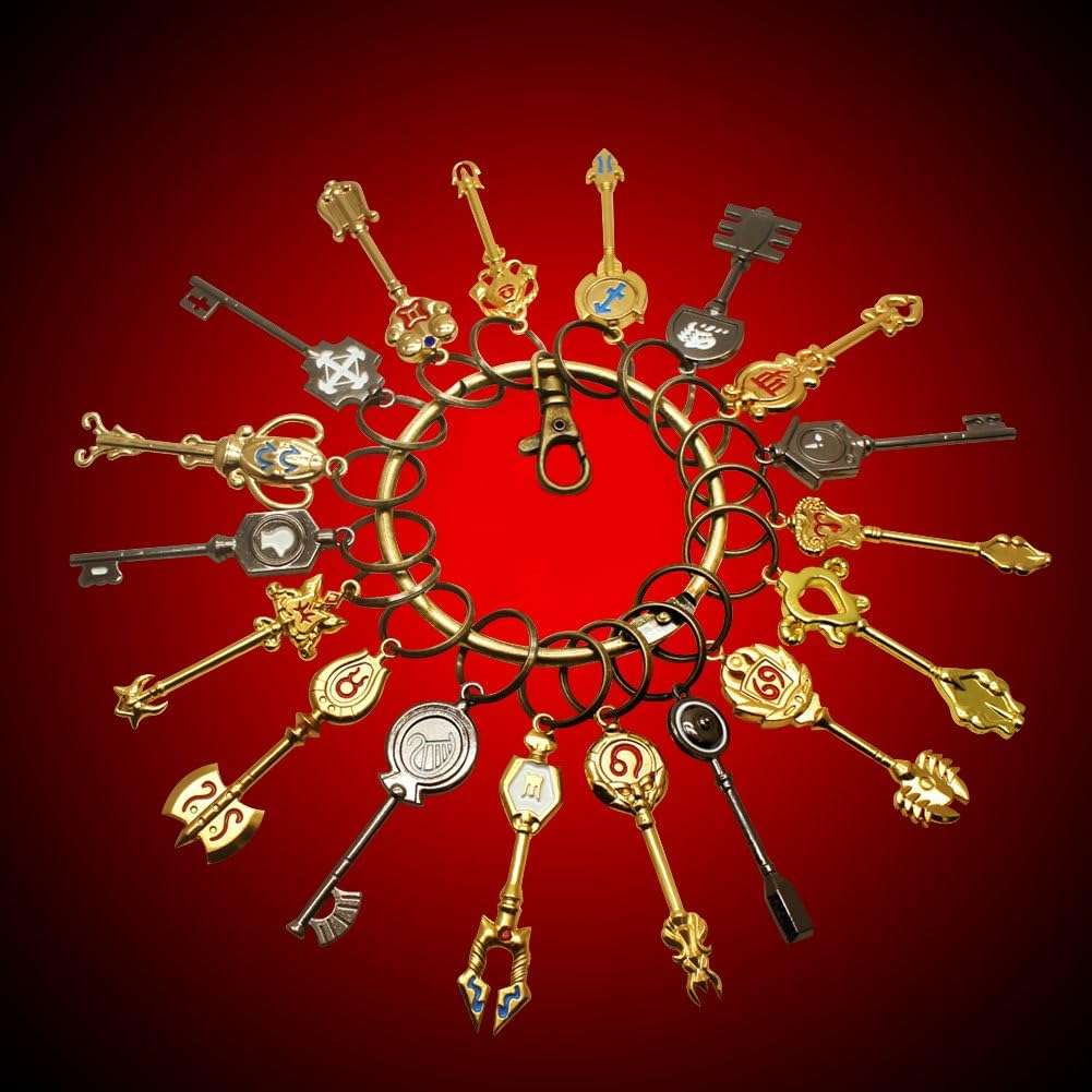 econoLED 25PCS Key Chain Celestial Spirit Gate Pendant Set Keychain for Children Kids Christmas Thanksgiving Day Birthday Gifts 4