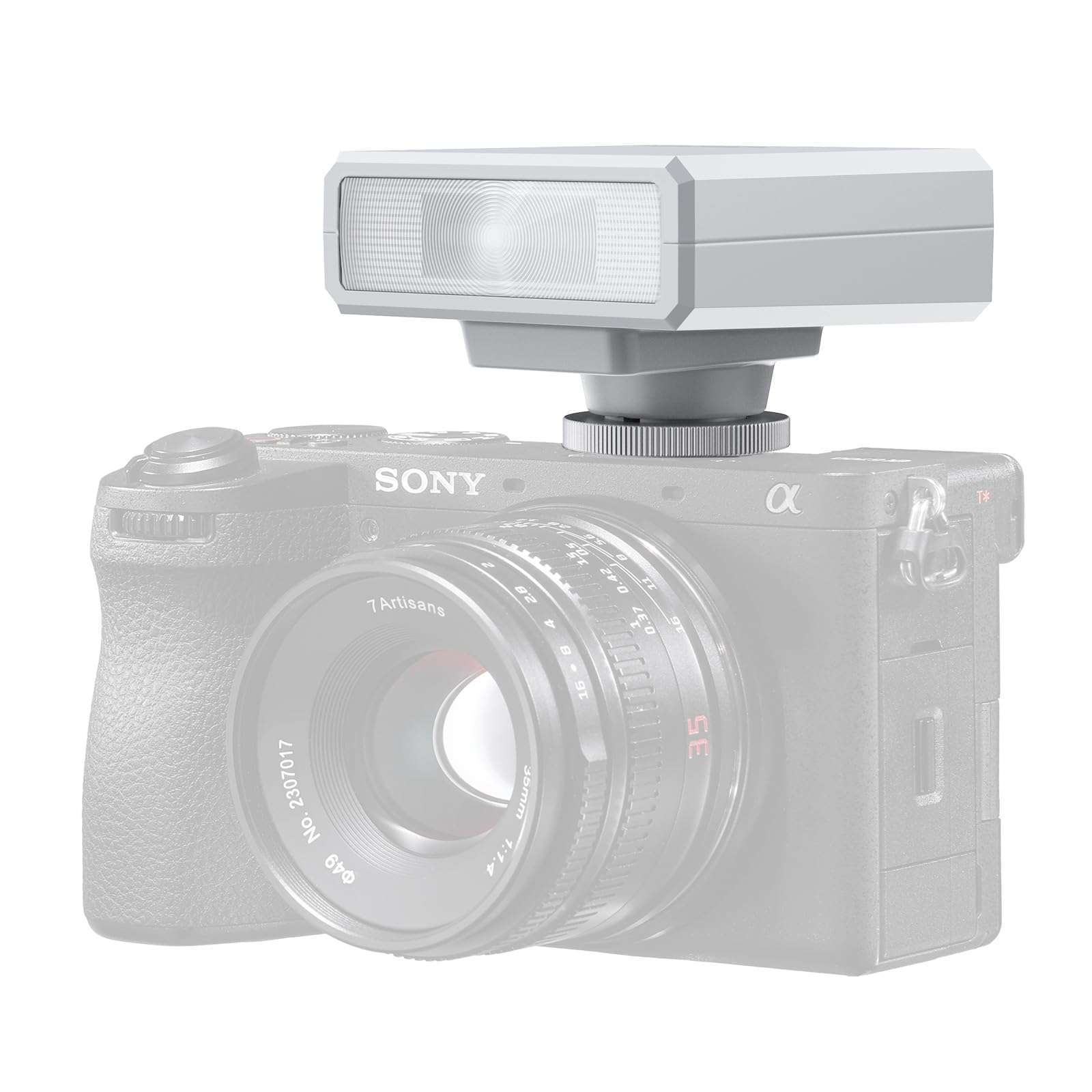 ULANZI LM20 Speedlite Camera Flash – GN12 Guide Number & 5600K CCT for Canon, Nikon, Fuji, Panasonic, Olympus, Pentax & More SLR/Mirrorless/Digital Cameras with Single-Contact Hot Shoe, White 1