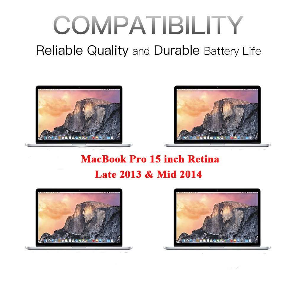 Totola New A1494 Laptop Battery Compatible with MacBook Pro 15 inch A1398 Retina (Late 2013 & Mid 2014 Version), fit ME293 ME294 3