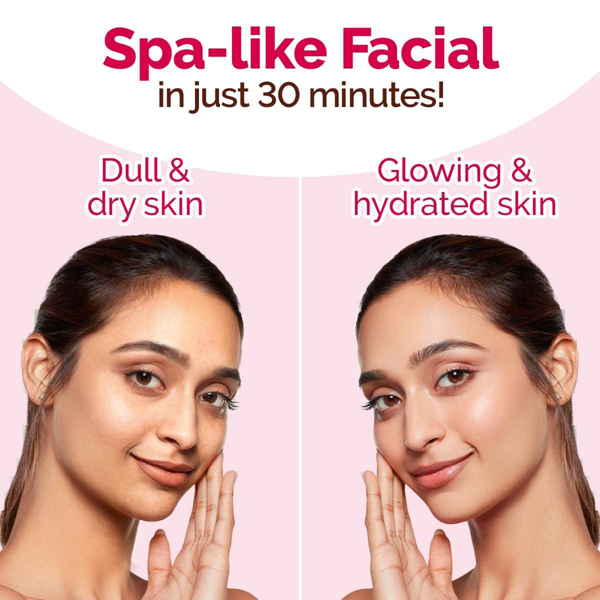 Mamaearth Beetroot Hydraful Facial Kit with Beetroot & Hyaluronic Acid - 2*10 ml + 4*10 g Hydrated Pink Glow in 30 Minutes | Spa-like Facial - Anytime, Anywhere | Instantly Brightens Skin | Made Safe 6