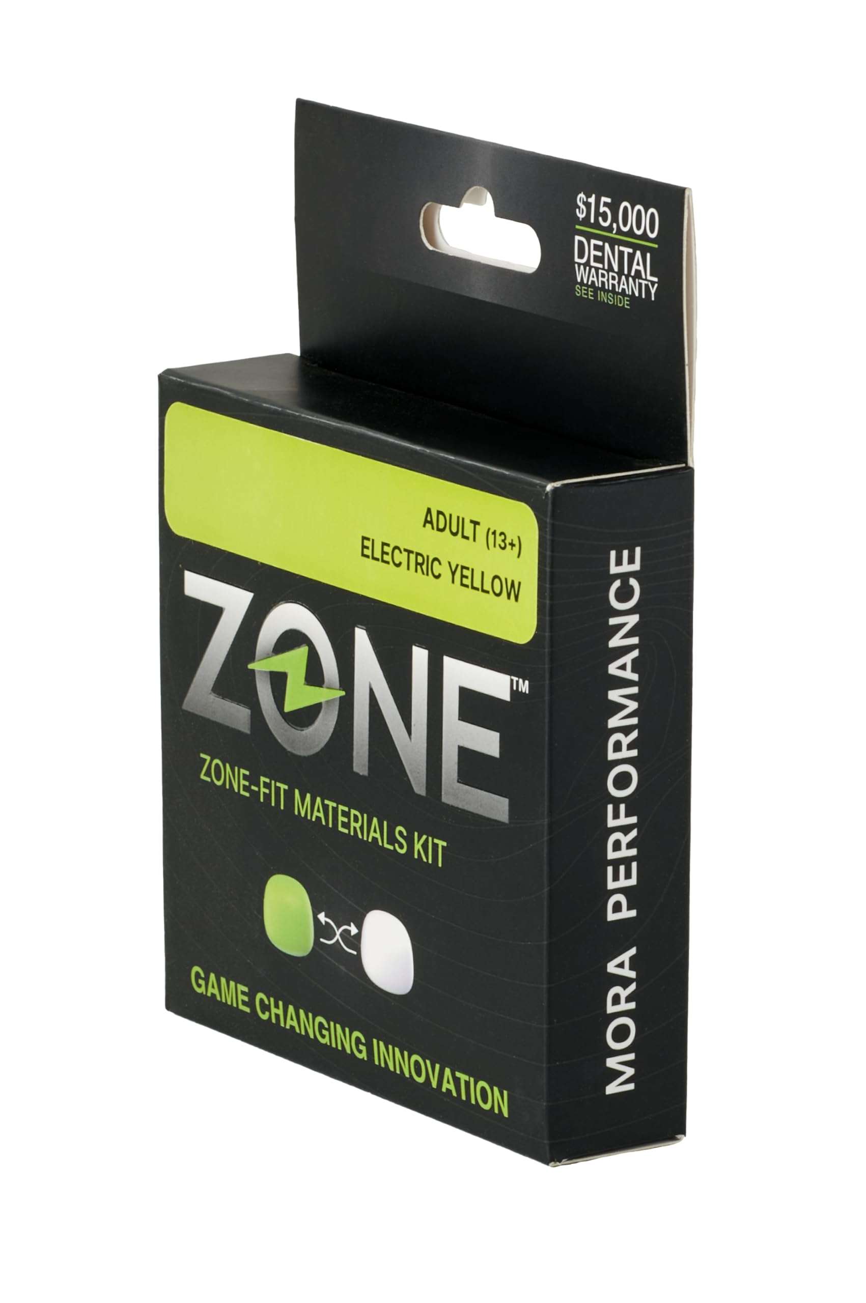 Zone-Fit Materials Kit. Replacement Putty only for ZONE mouthguards. (Adult, Electric Yellow) 4