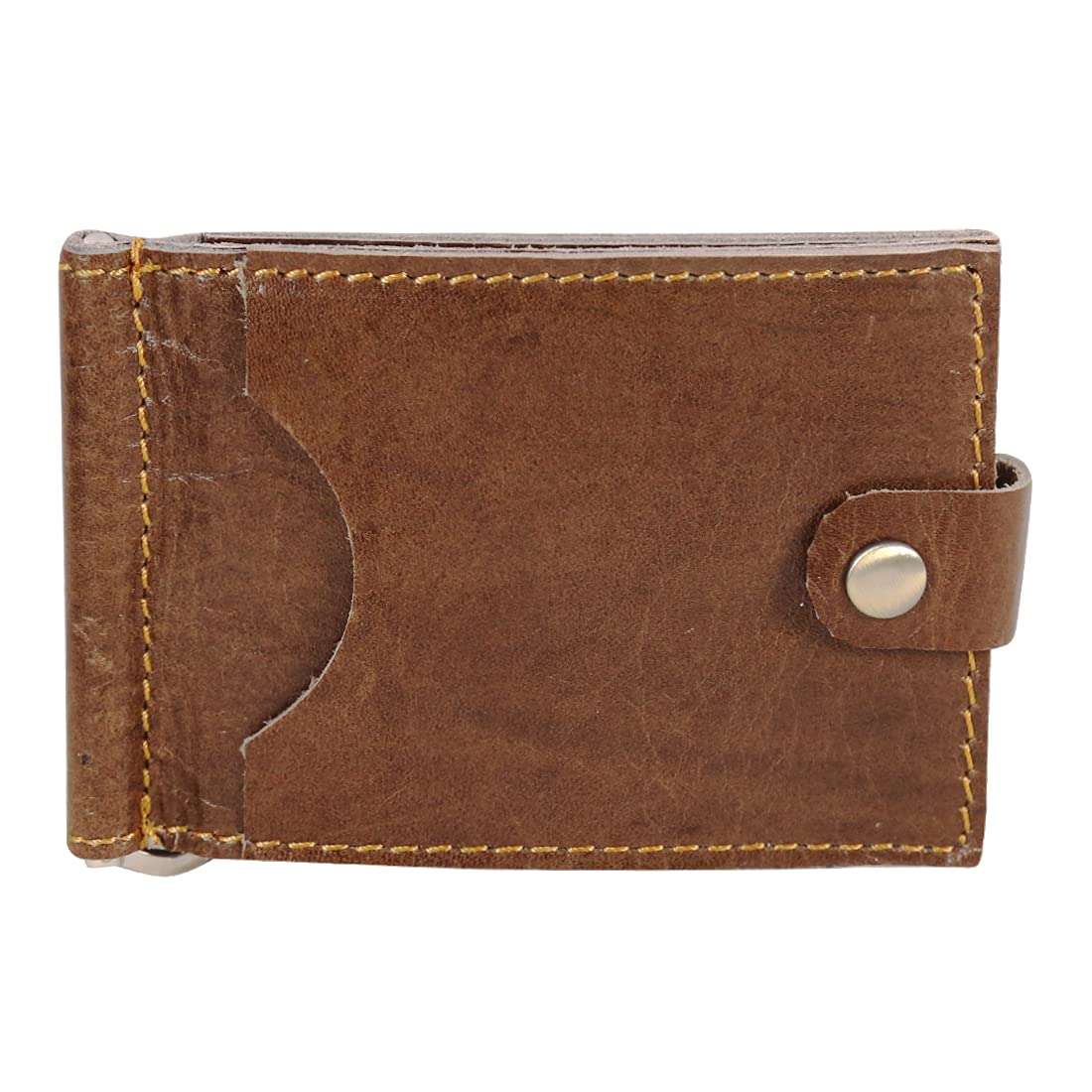 Style98 Leather ATM Credit Card Holder Cum Pocket Money Clip Men's, Women's Wallet