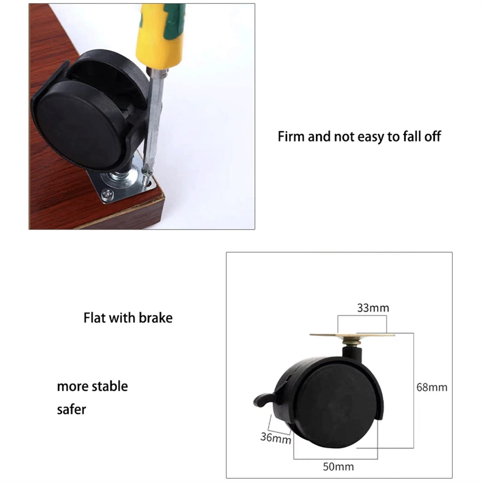 YNWDBY Home Printer Stand Printer Stand Office Multi-Layer Mobile Printer Rack Home Pulley Fax Machine Rack Heavy-Duty Copier Storage Rack Printer Table for Home Office(D) 4