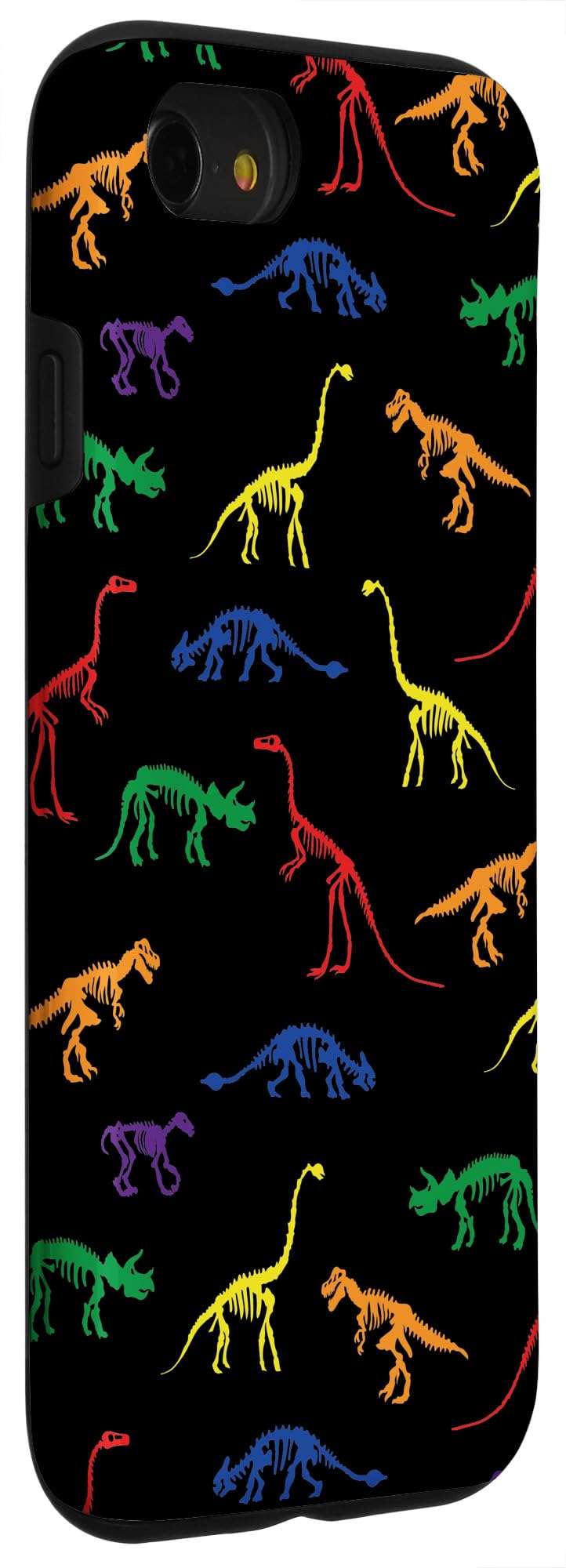 iPhone SE (2020) / 7 / 8 Rainbow Dinosaur Queer T Rex Fossil Skeletons LGBT Gay Pride Case 3