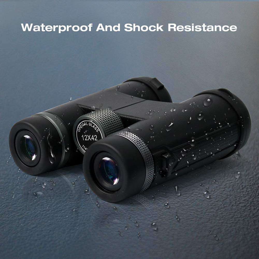 Airsnigi 12x42 Binoculars for Adults and Kids,HD Professional/Waterproof Binoculars With Smartphone Adapter Tripod Carrying Bag,Great for Bird Watching,Hunting,Hiking,Sports Events,Concerts (1.21 lbs) 6