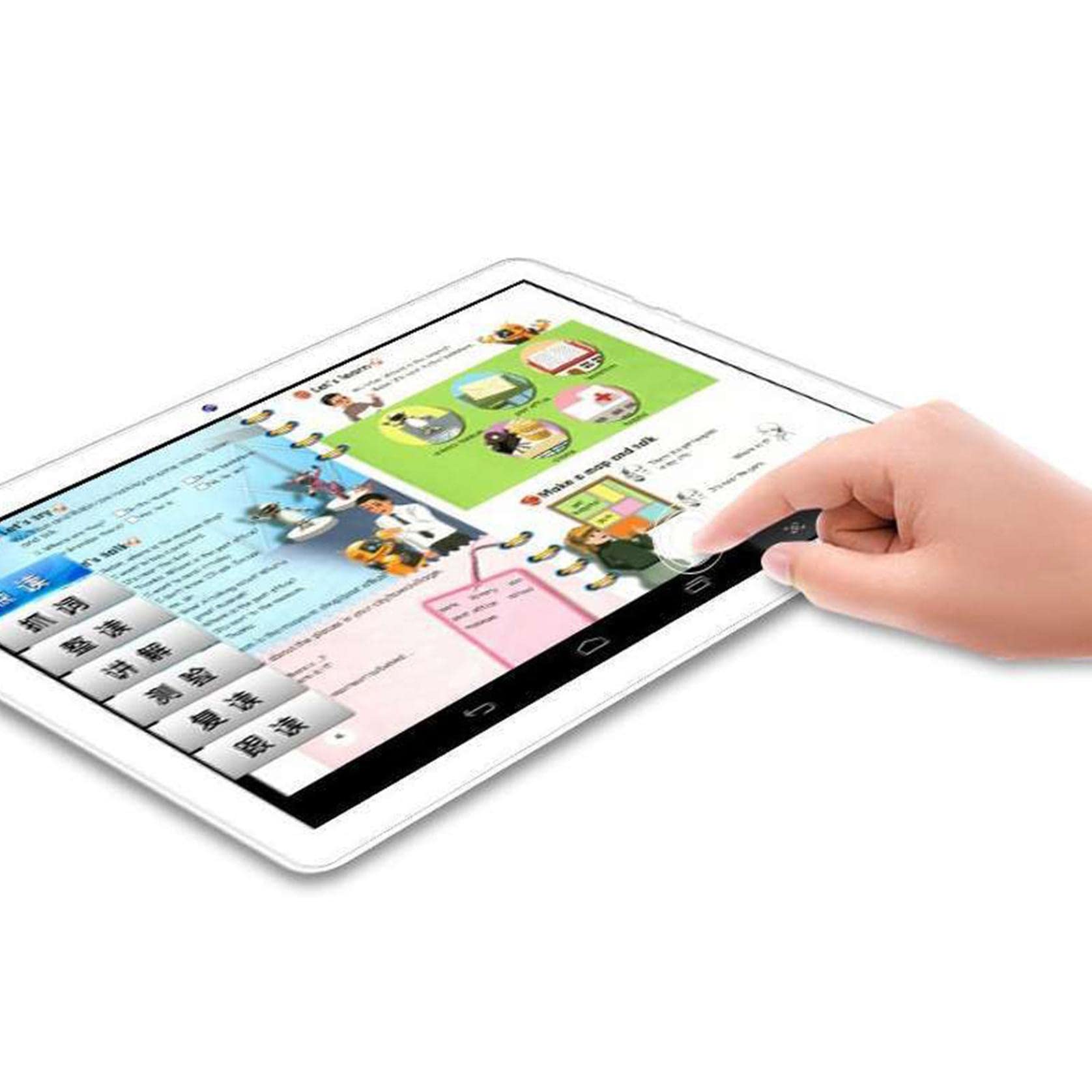 CAOY Android Tablet All-new Fire 9.6Inch, 8.1 1GB+ 16G 10 mm Thin Body, Alloy Metal Cover, 1280 X 800 IPS HD Display, Long Battery Life, Dual Camera, Smart Table N960 Unlocked Phablet (Pink) 4