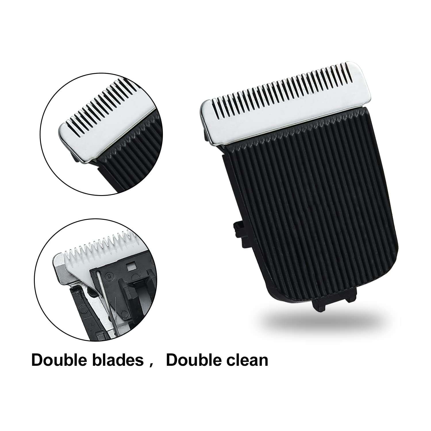 Replacement Blades Compatible Manscaped Lawn Mower Groin Hair Trimmer, Compatible with Manscaped 4.0 3.0 2.0 Replaceable Blade, Black (3 Pack） 6
