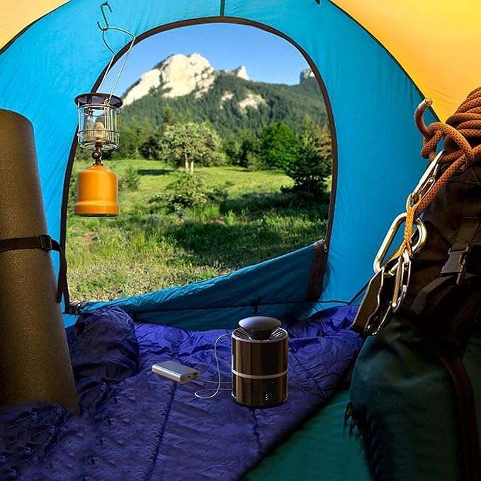 LACOSSI Electric Mosquito Killer, Fly Insect Killer Machine, Insect Bug Zapper,Fly Catcher and Trap Killer LED Lamp for Restaurants,Home, Kitchen, Kids Bedroom,Outdoor Office(R-Black) 3