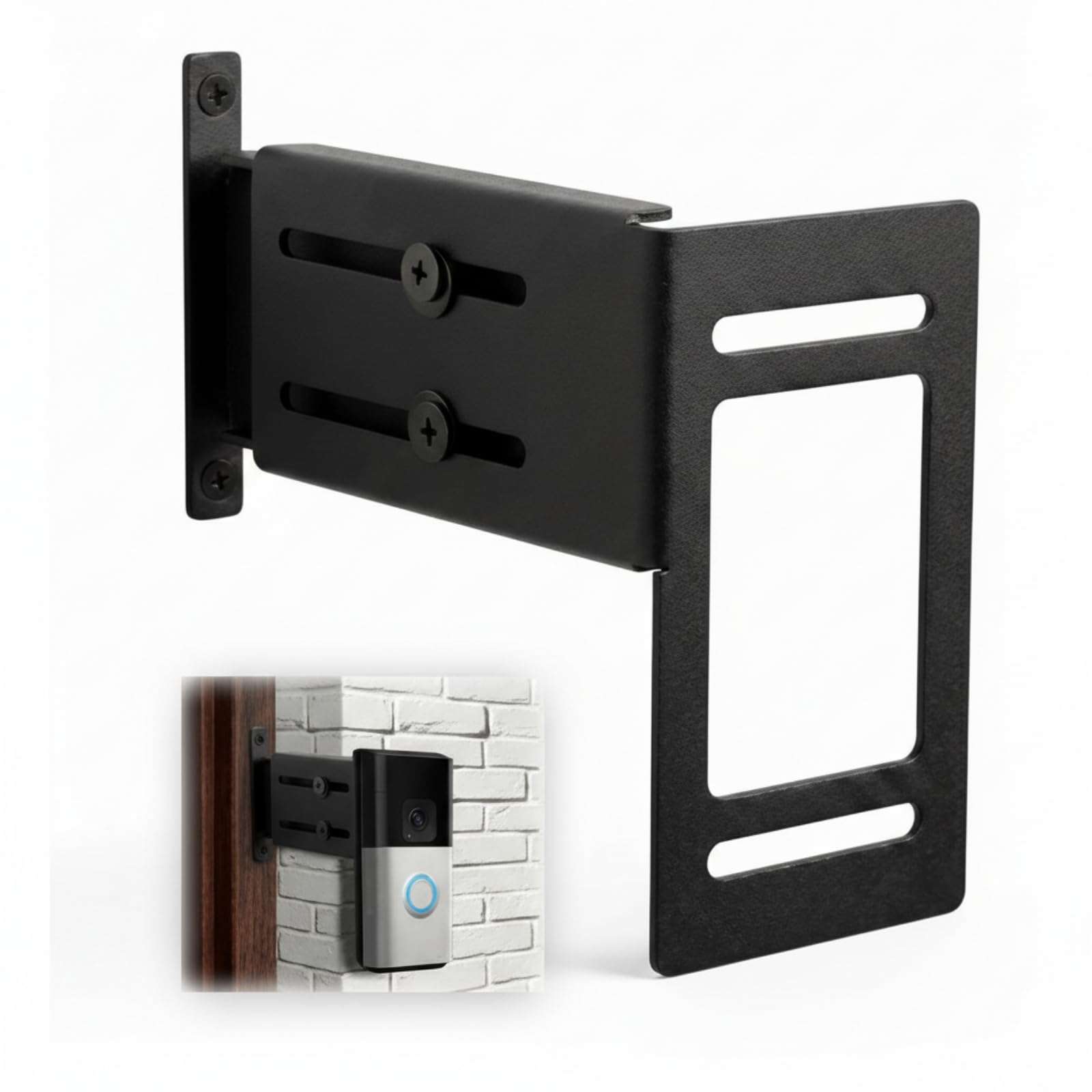 Novabright Doorbell Extender Compatible with Ring (2nd Generation) Brick Mount Extension Extends Doorbell Mount Quality Aluminum Material for Brick Wall Better Visibility and Angle