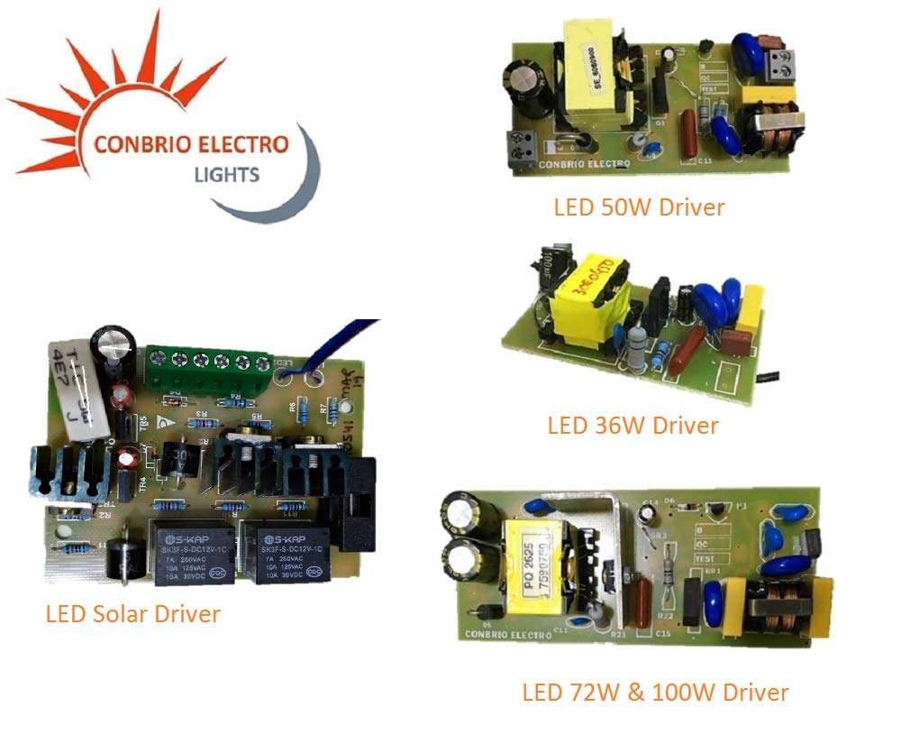 CONBRIO ELECTRO LED Solar Street light Flood Charge Controller PACK OF 3 (GREEN) 4