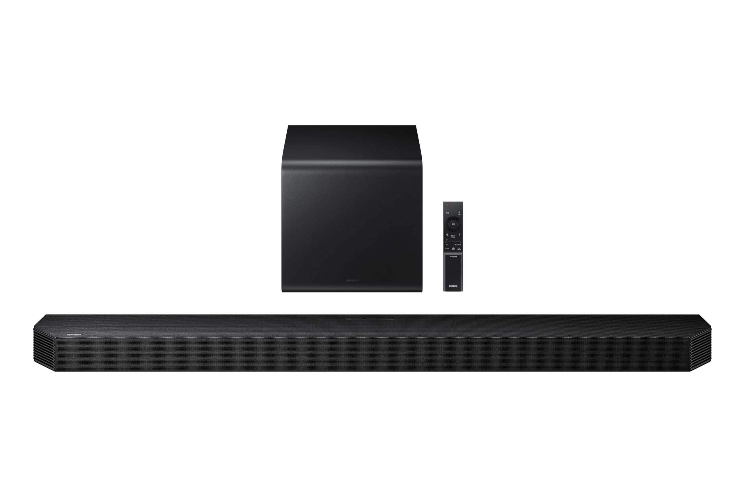 Samsung HW-Q800F Q Series Soundbar 5.1.2 Ch Subwoofer with a Walts TV SOUNDBAR-Mount for Compatible Soundbars Under 15lb and Amber Protection 3-Outlet-Surge Surge Protector (2025) 3