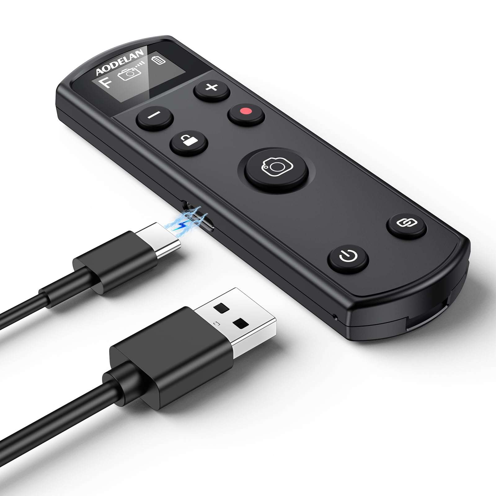 for Fujifilm Camera Rechargeable Shutter Release, AODELAN Wireless Remote Control Compatible with Fuji X-T30 II,X-S10,X-H2,X-H2S,X-T3,X-T4,X-T5,X-S20,X-T30,X-T50,X-M5,X100VI,X-E5,X Half 1