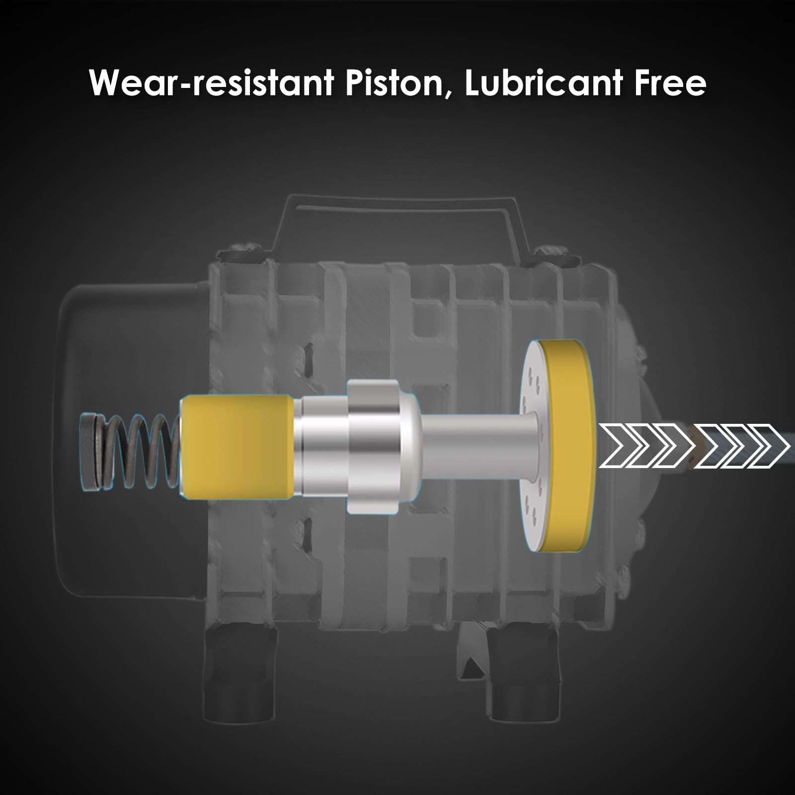 FUMAK Aquarium Air Pump with Aluminum Housing, Commercial Air Pump with 6-Outlet Air Manifold, Pond Aerator Fish Tank Bubbler for Aquarium, Pond, Hydroponics (650GPH-20W) 2