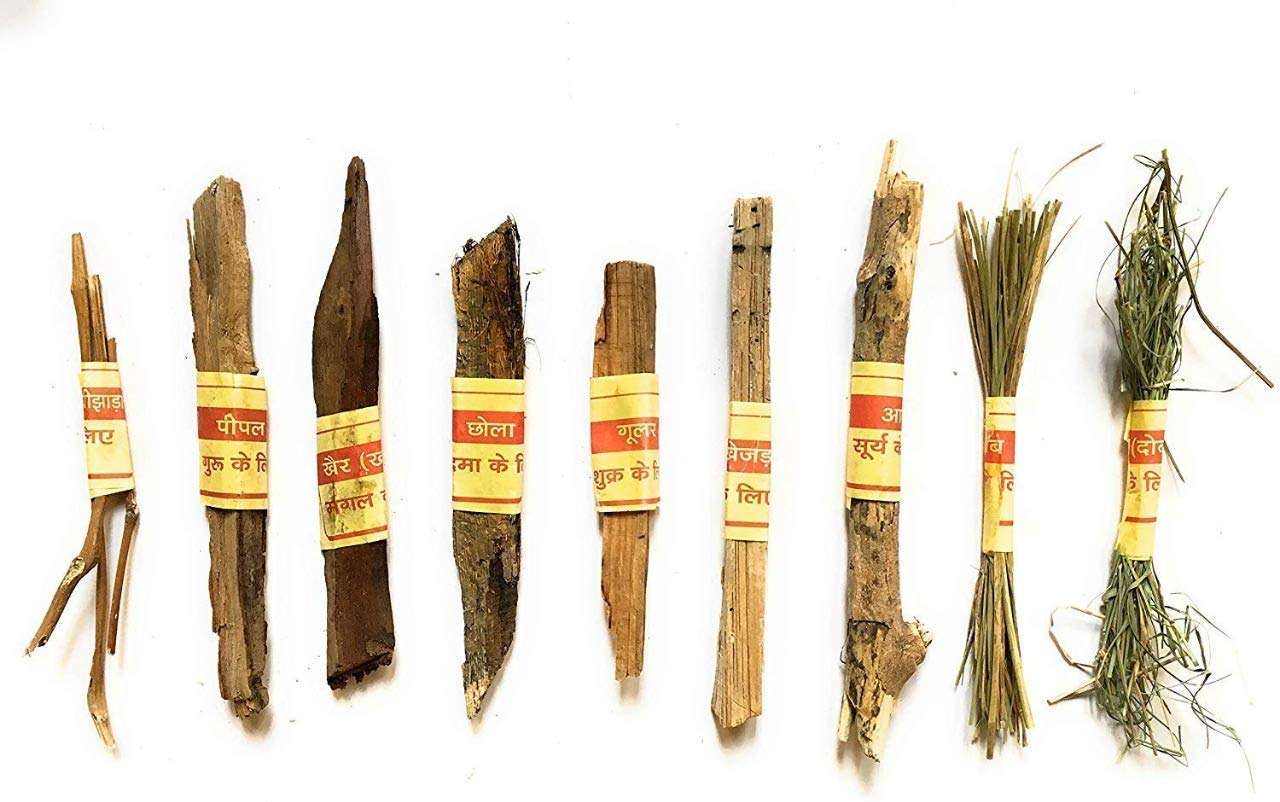 Shiv Shakti Arts® Sanatan Navgrah lakdi | hawan lakdi | Hawan Navgrah Samidha (9 Grah Lakdi) - for Hawan Kund Items for Pooja Home Mandir 2